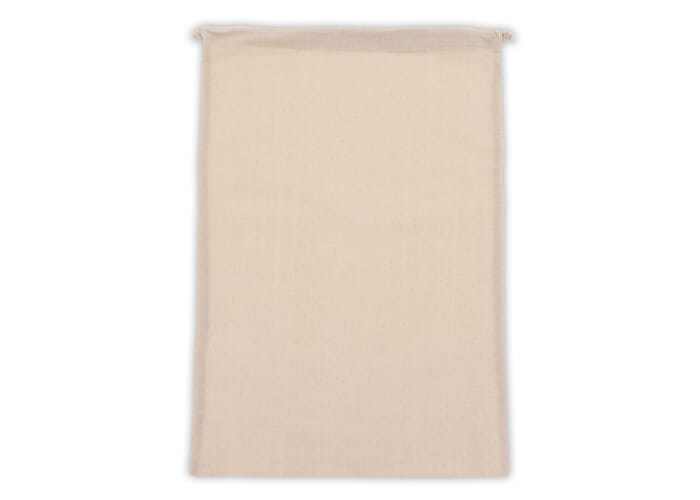 Grand pochon personnalisé en coton 30x45 cm Ecru
