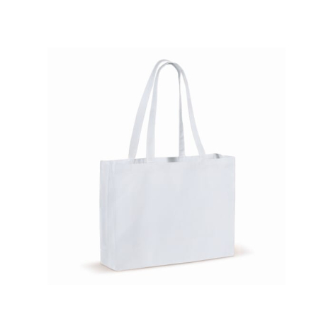Tote bag promotionnel coton recyclé avec soufflet 140g