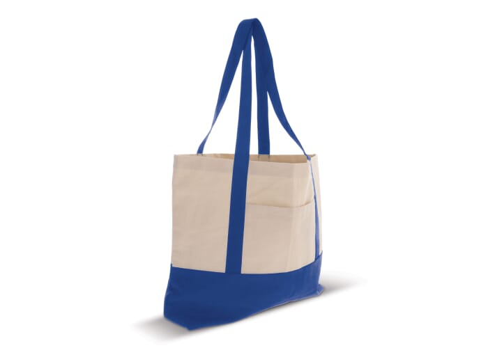 Sac de plage publicitaire coton 280g Bleu