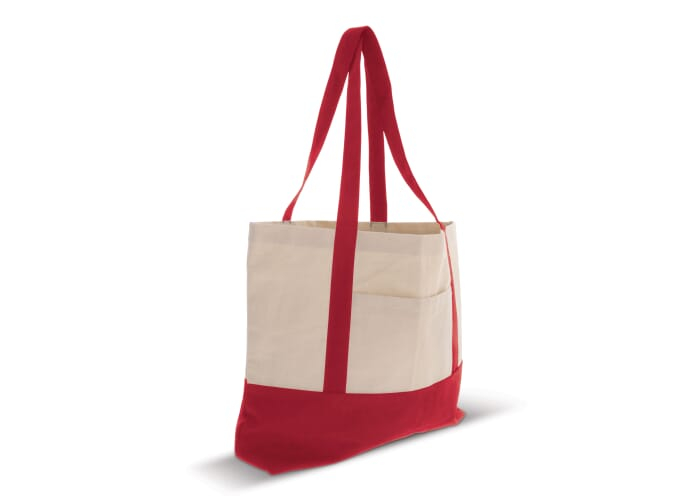 Sac de plage publicitaire coton 280g Rouge