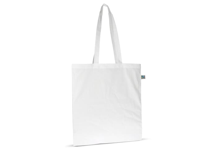 Sac Fairtrade personnalisé 140g 38x42 cm Blanc