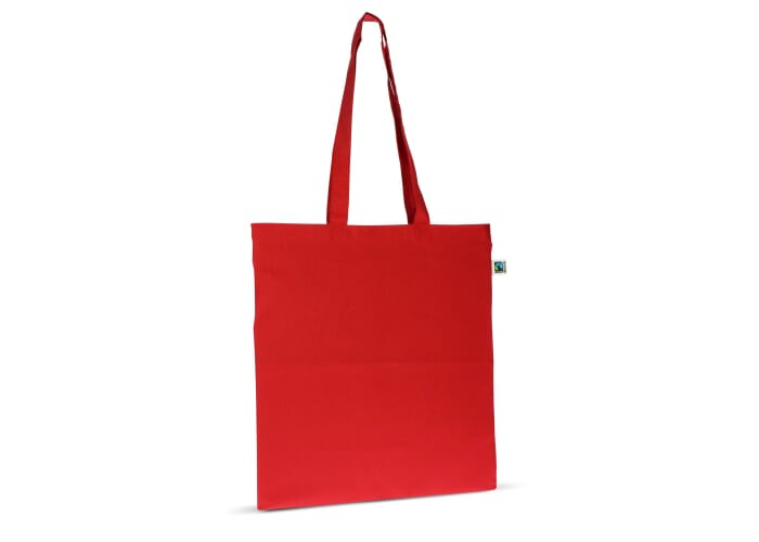 Sac Fairtrade personnalisé 140g 38x42 cm Rouge