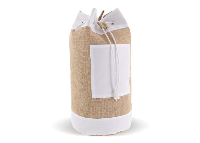 Sac marin en jute et coton personnalisable Ecru