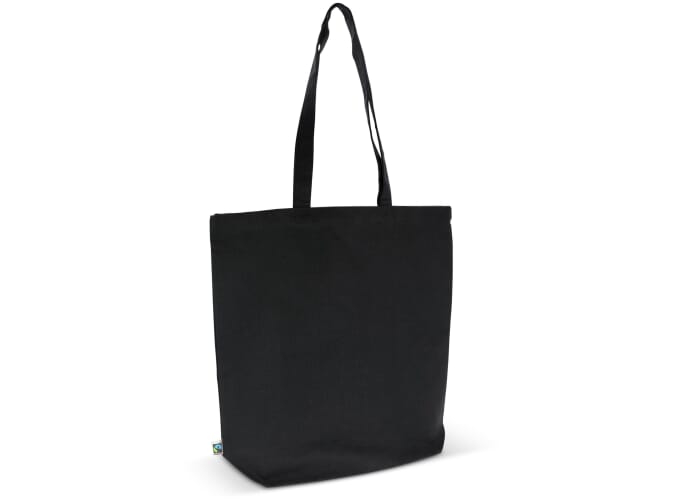 Sac cabas en coton Fairtrade 270g à personnaliser Noir