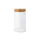 Grand bocal personnalisé en verre et bambou 1200ml