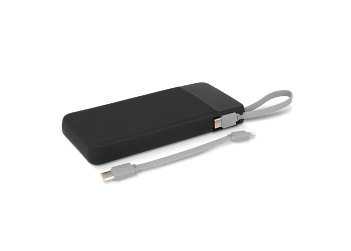 Powerbank personnalisé 10 000 mAh Ziara Noir