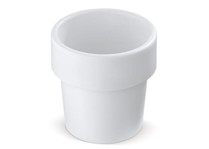 Tasse à café promotionnelle écolo 240ml Hot-but-cool Blanc