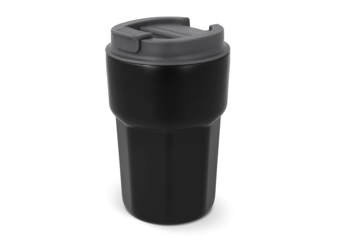 Mug thermo publicitaire avec couvercle 350ml Zambezi Noir