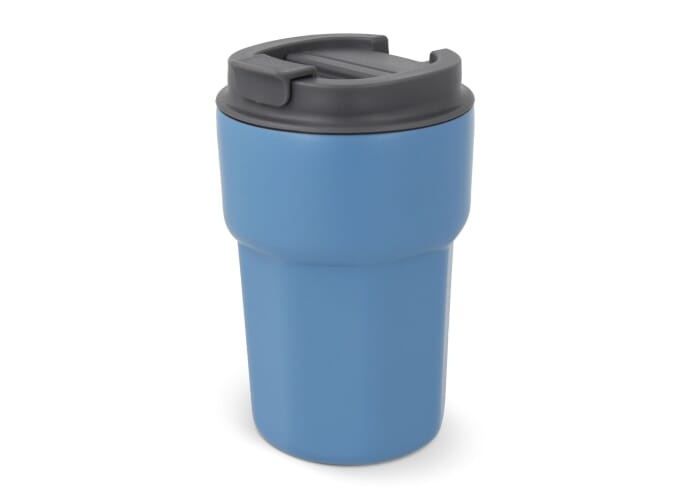 Mug thermo publicitaire avec couvercle 350ml Zambezi Bleu