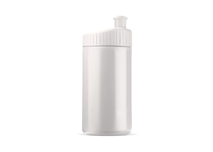 Gourde sport personnalisable 500 ml - Design Blanc