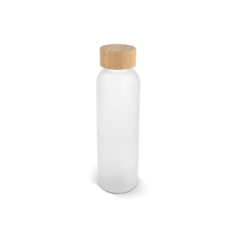Bouteille d'eau verre et bambou 500ml personnalisable