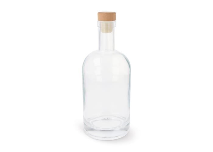 Bouteille d'eau 1L personnalisable Transparent