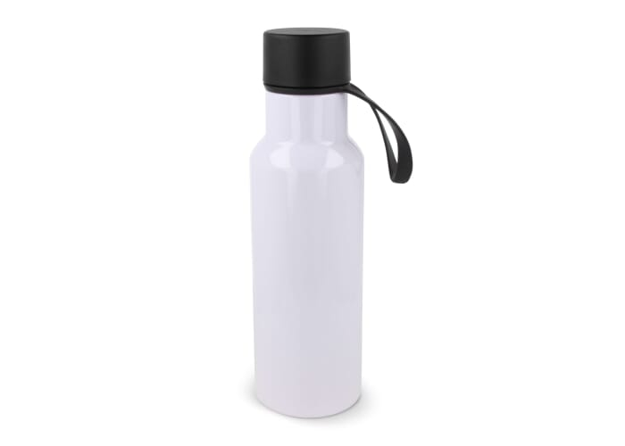 Bouteille d'eau personnalisée rPET 600ml Nouvel Blanc