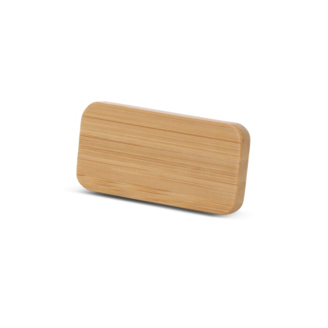 Badge publicitaire en bambou à épingler