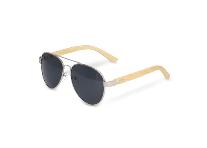 Lunettes aviateur à personnaliser avec branches bambou Nature