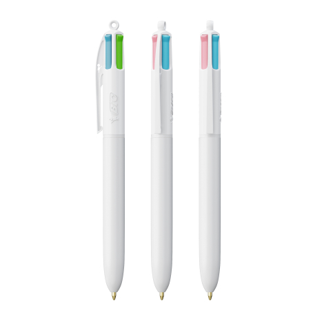 Stylo 4 couleurs publicitaire BIC® Fashion avec Lanyard