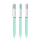 Stylo 4 couleurs publicitaire BIC® Fashion avec Lanyard