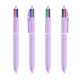 Stylo BIC® publicitaire 4 Couleurs® Pastel avec Lanyard