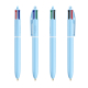 Stylo BIC® publicitaire 4 Couleurs® Pastel avec Lanyard