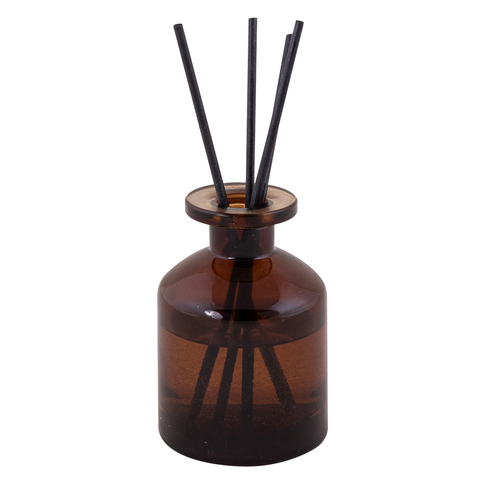 Diffuseur publicitaire 50 ml avec tiges en fibre Indo Marron