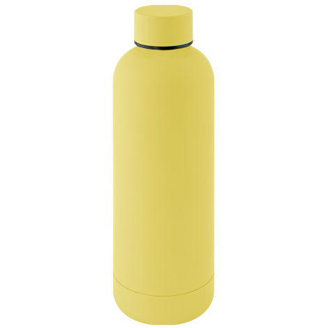 Bouteille publicitaire 500ml inox recyclé RUBBER