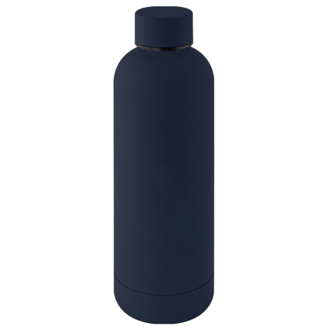 Bouteille publicitaire 500ml inox recyclé RUBBER