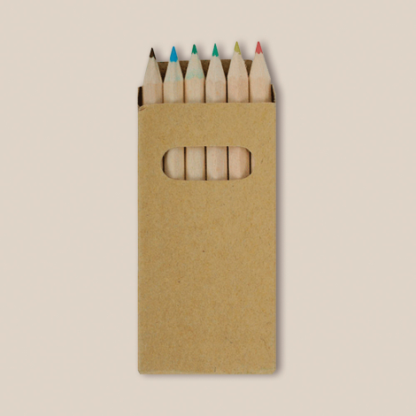 Set 6 crayons de couleurs personnalisé KRAFT