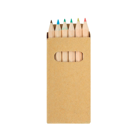 Set 6 crayons de couleurs personnalisé KRAFT