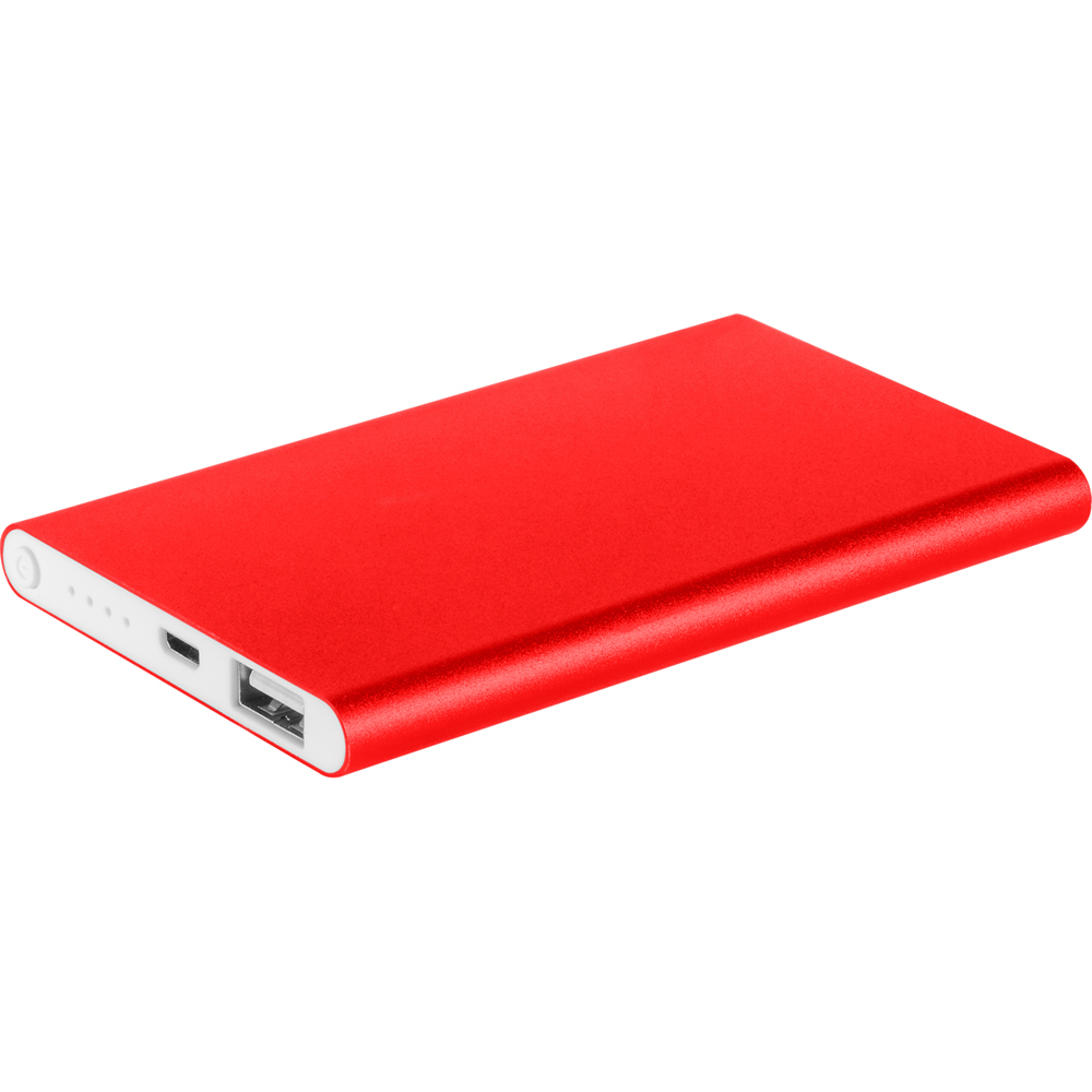 Batterie de secours à personnaliser 4000mAh SHINE Rouge