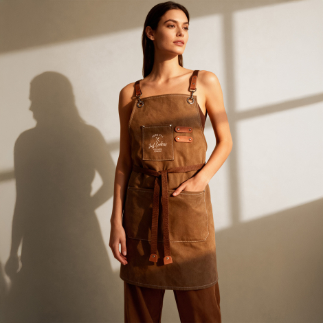 Tablier publicitaire effet denim WAILE