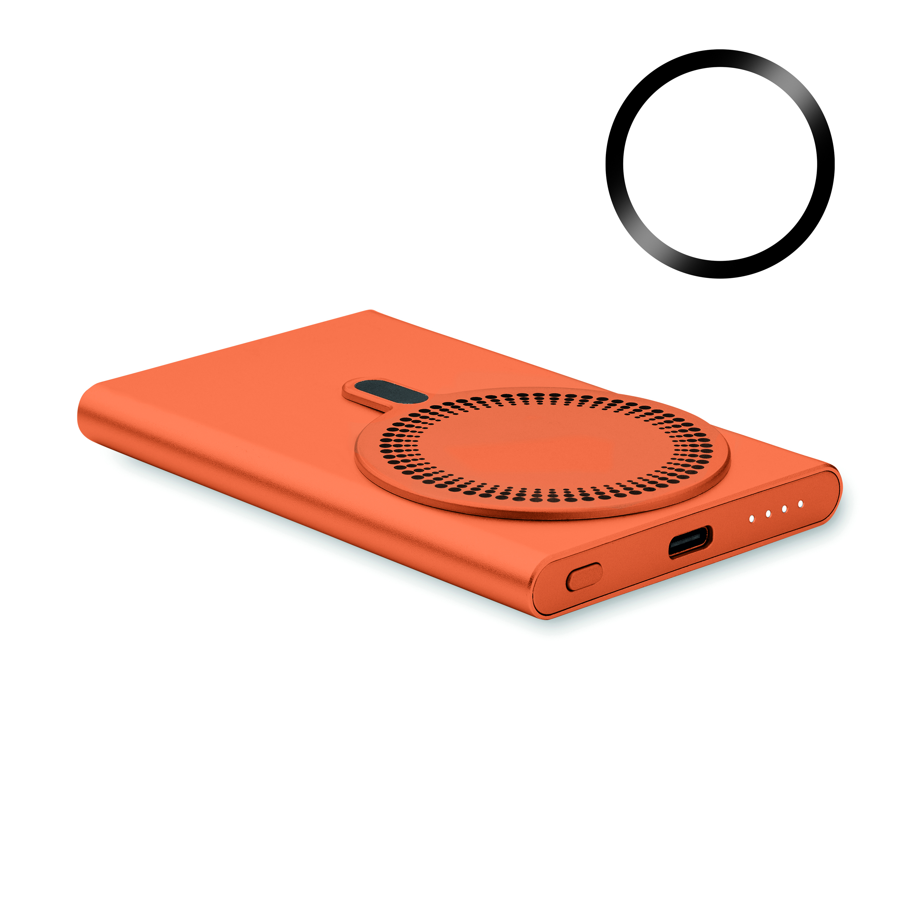 Chargeur publicitaire sans fil powerbank 5000 mAh PAWTT Orange