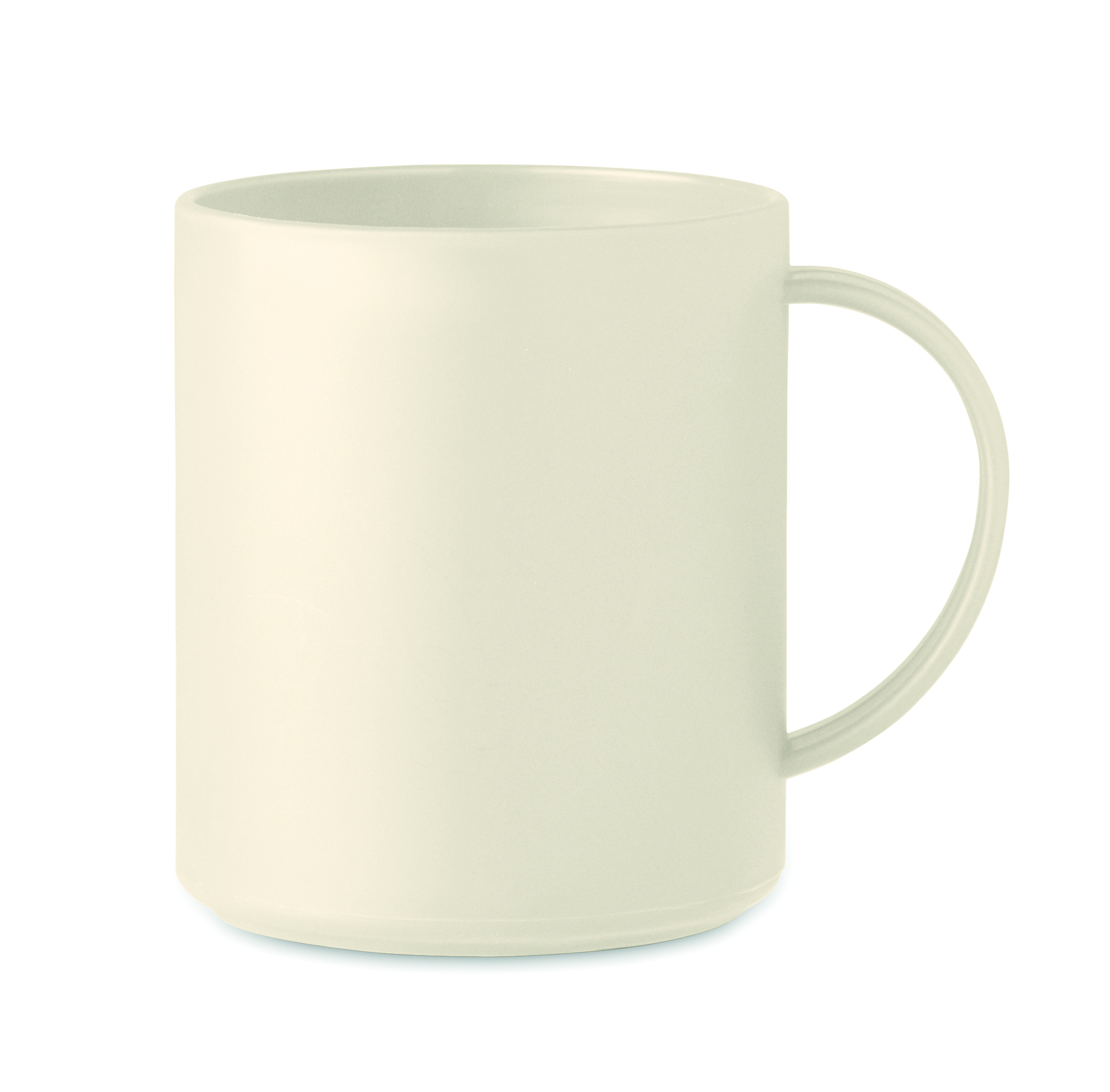 Tasse plastique publicitaire et réutilisable 300 ml MONDAY Beige