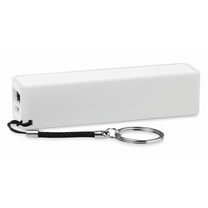 Powerbank publicitaire 2200 mAh POWER MATE Blanc