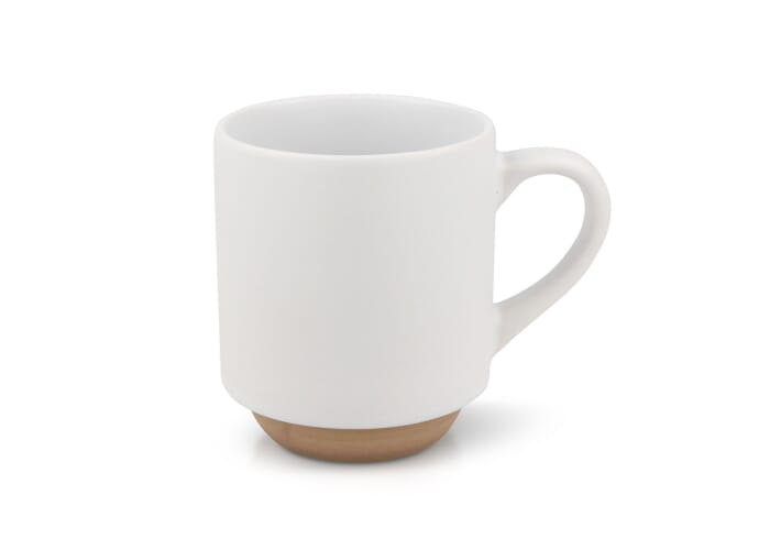 Mug personnalisé 180 ml grès cérame Tallin Blanc