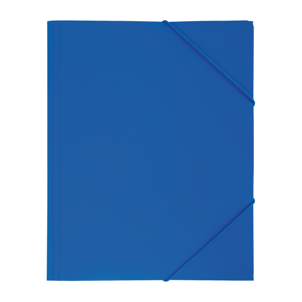 Chemise à rabat publicitaire personnalisable à élastique A4 Bleu