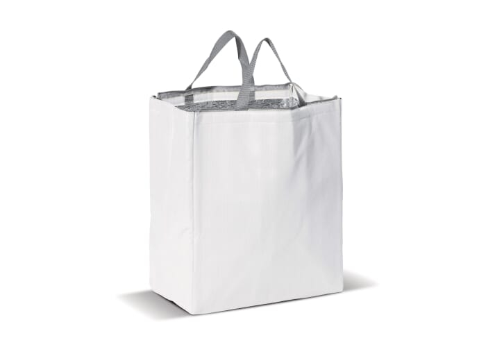 Sac à cordon réfléchissant à personnaliser Blanc