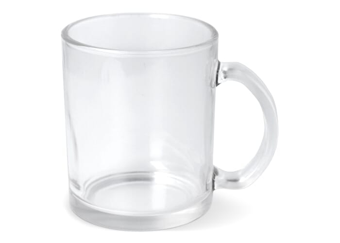 Mug personnalisable en verre 335ml Mallorca Transparent