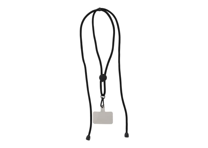 Cordon téléphonique publicitaire réglable Noir