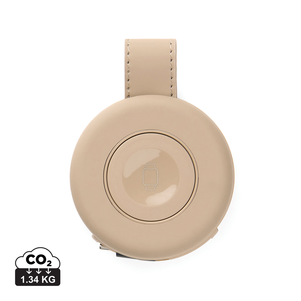 Chargeur voyage sans fil 2-en-1 personnalisable Baltimore Greige