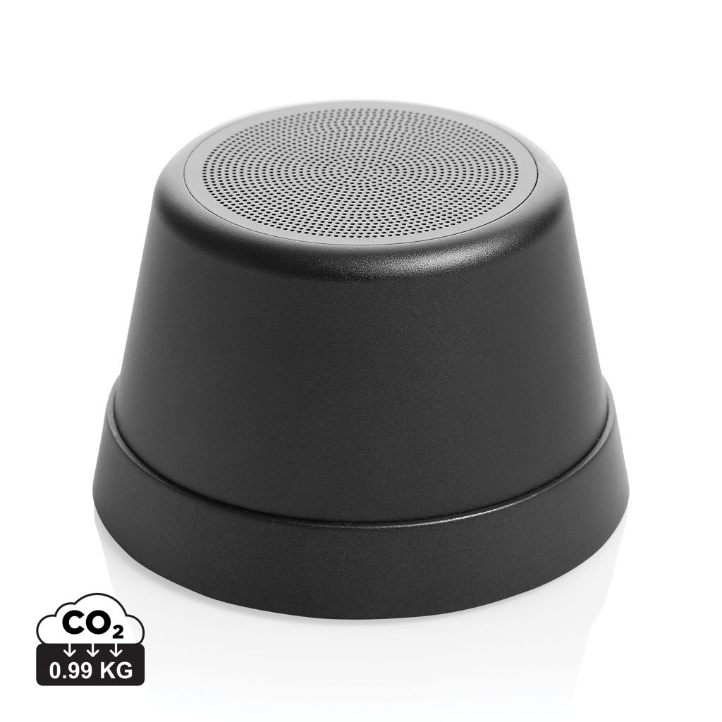 Enceinte magnétique 5W à personnaliser alu recyclé Nivio Noir