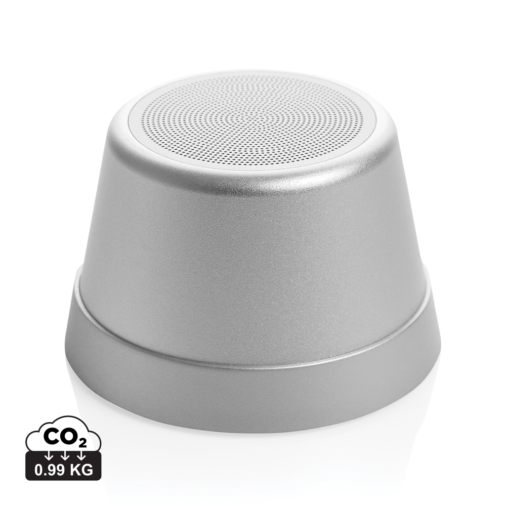 Enceinte magnétique 5W à personnaliser alu recyclé Nivio Argent