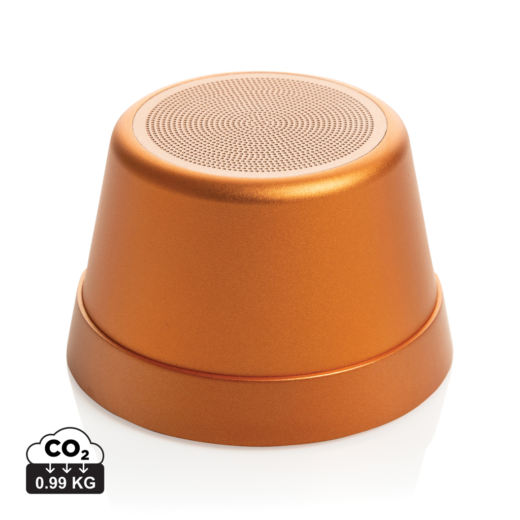 Enceinte magnétique 5W à personnaliser alu recyclé Nivio Orange