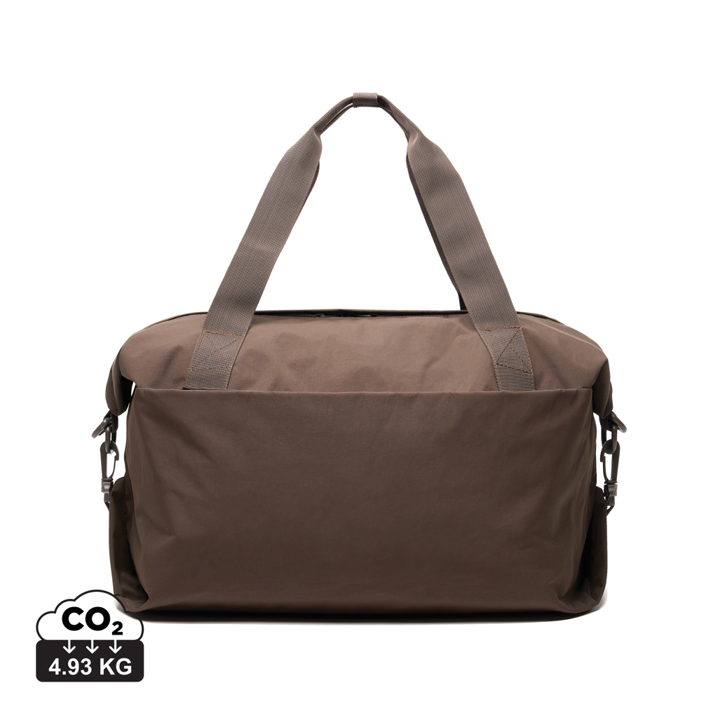 Sac week-end personnalisé nylon recyclé Kento Urban Marron