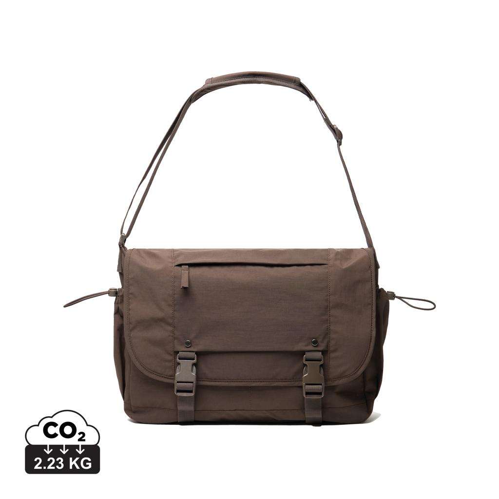Sac messager pour écran 15,6" personnalisable Kento Urban Marron