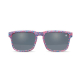 Lunettes vues de face avec monture multicolore entièrement personnalisée avec motif visible