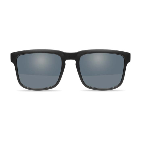 Paire de lunettes de face avec monture noire unie sans personnalisation visible