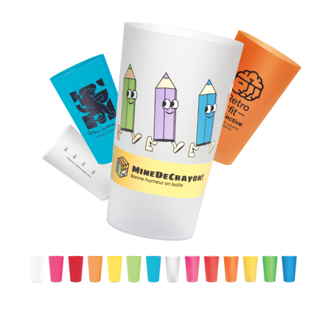 Gobelet plastique publicitaire réutilisable 30 cl