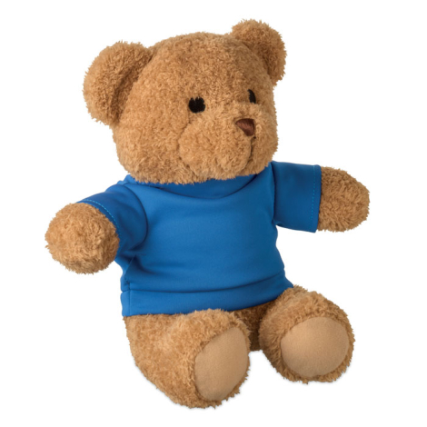 Peluche ourson promotionnelle 23 cm avec t-shirt Jackie