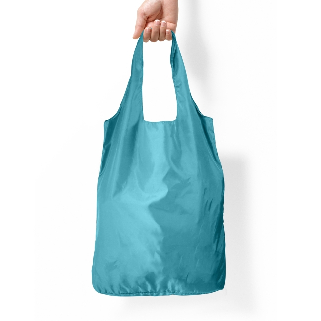 Sac shopping publicitaire pliable - INZE PET recyclé Bleu