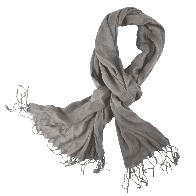 Foulard à franges publicitaire - MADRAS Gris